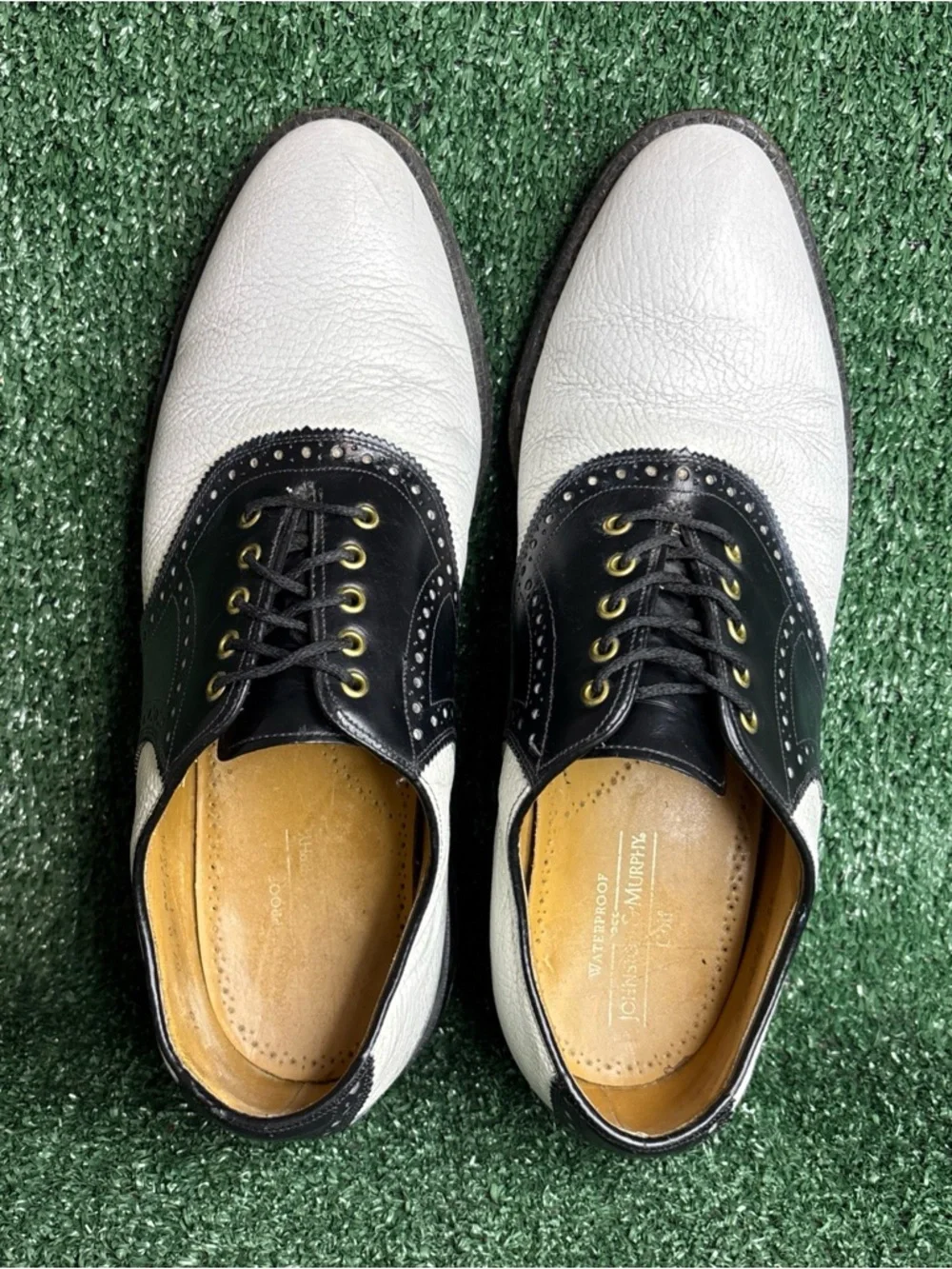 Vintage Johnston & Murphy Spectator Golf‎ Shoes Mens Size 10 D